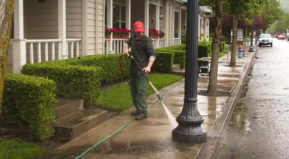 Pressure washing project